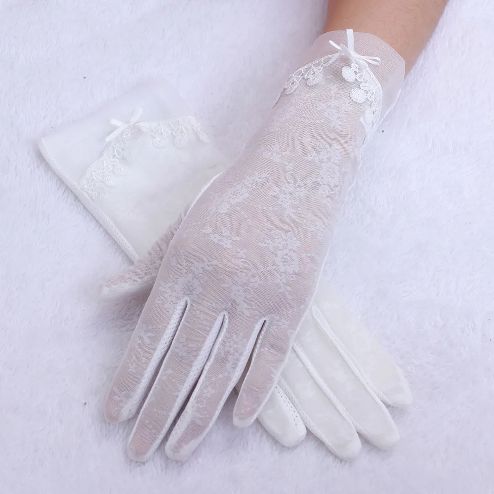 Gloves Women Lace Gloves Summer UV-Proof luvas hand gloves (8)