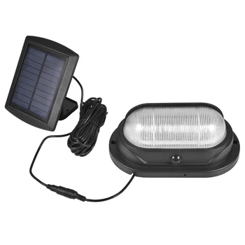 

LED Solar Sensor Wall Light with 5M Extension Cord, Waterproof Human Body Sensor Solar Light for Outdoor Courtyard