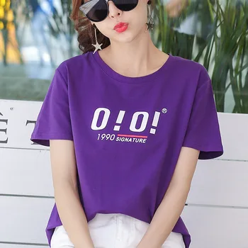 

2018 Summer Fashion Brand Women Letters Print t shirt short sleeve Free shipping