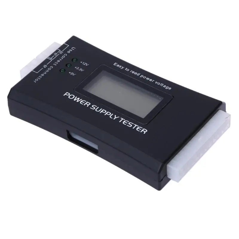 Тестер электропитания цифровой ЖК-дисплей ПК 20/24 Pin тестер электропитания компьютерная проверка измерительный диагностический тестер измерительный инструмент