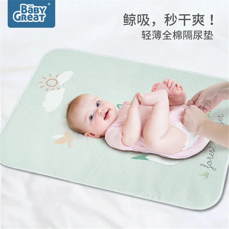 

Babygreat Baby Diaper Pad Waterproof Washable Breathable Oversized Baby Newborn Children Leak-proof Pad