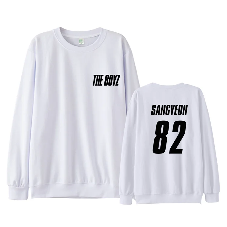 THE BOYZ THE START пуловеры толстовка с длинным рукавом зимние повседневные с круглым воротником для женщин/мужчин свободный логотип, название крутой свитшот - Цвет: WY01