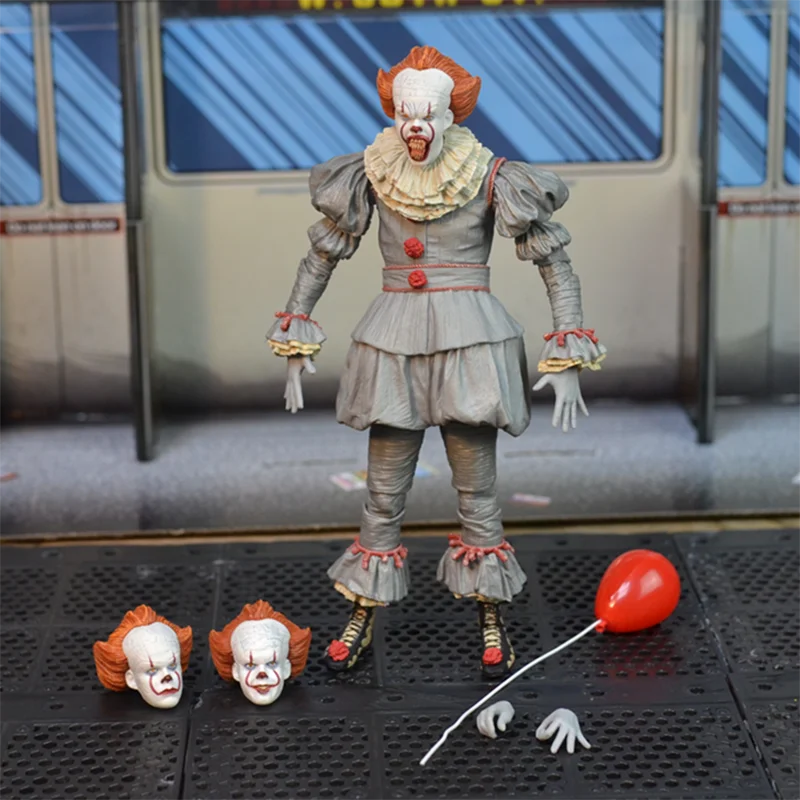 18 см ПВХ аниме фигурка Стивен Кинг это злой Джокер клоун Pennywise модель игрушки игрушка ужас модель для детей подарок