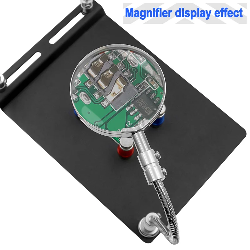 Магнитная печатная плата с фиксированным зажимом, гибкая рукоятка для пайки, увеличительное стекло, держатель для паяльника, инструменты для ремонта