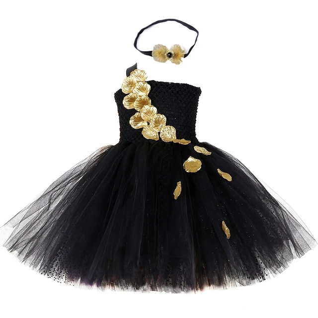 GOLD & BLACK VEVELT SILK WITH BLACK HAND PLEATED GODET GOWN J. Mendel