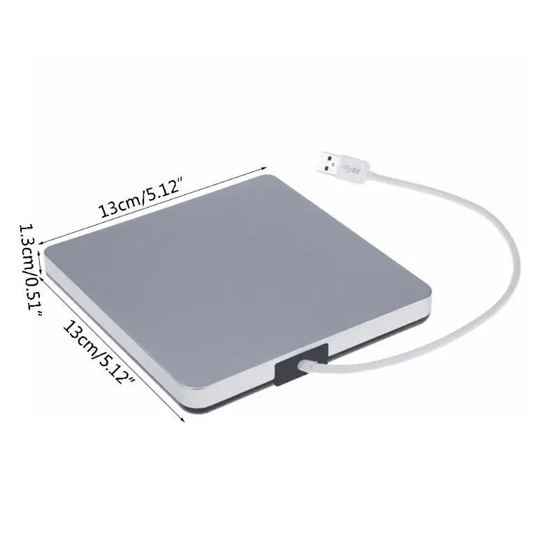 Внешний тонкий USB 3,0 DVD горелки DVD-RW VC D C D RW горелки Привод Superdrive портативный