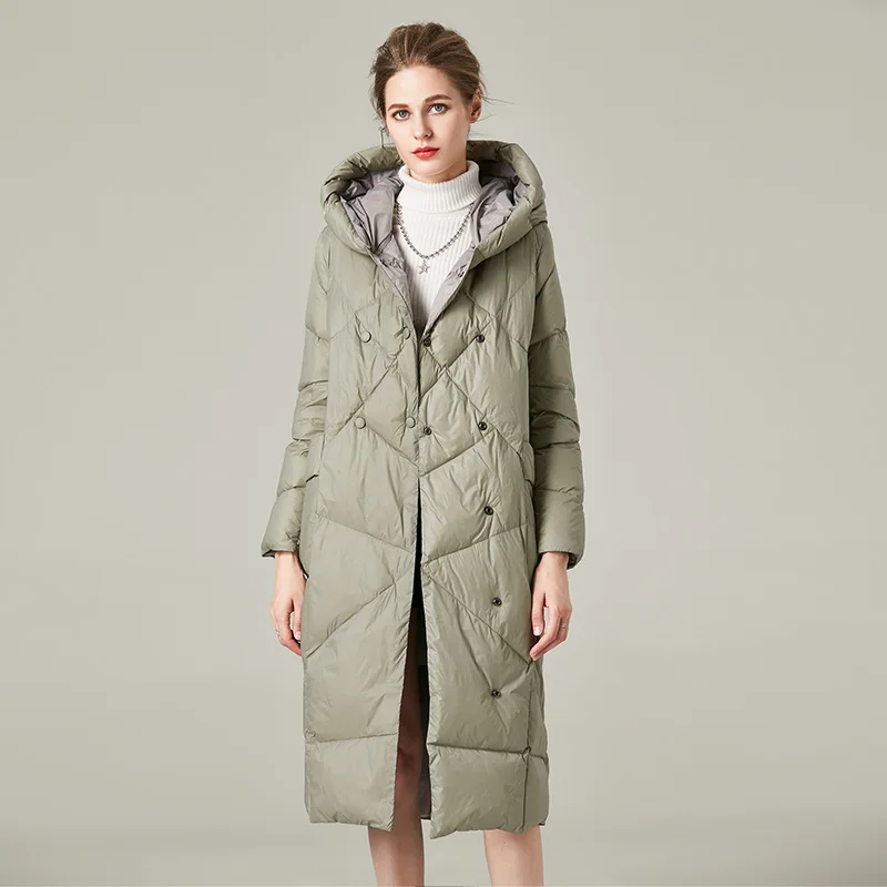 

women down coat Winter long down jacket With Unusual Design And Colors down parka down coat Gives Charm And Elegance FS19091