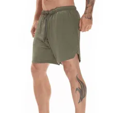 Новое поступление летние мягкие двухслойные мужские s Фитнес Бодибилдинг дышащие быстросохнущие Короткие тренажерные залы мужские повседневные шорты для бега