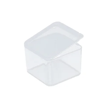 

50Pcs Small Rectangle Clear Plastic Containers Component Storage Box Mini Tool Boxes