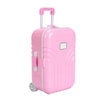

2020 New Baby Suitcase Toy Cute Plastic Rolling Suitcase Mini Luggage Box