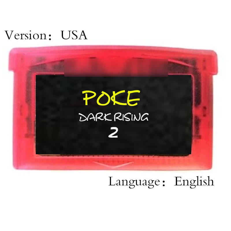 Poke Dark rising 32 Bit картридж для видеоигр консольная карта Версия США язык английский