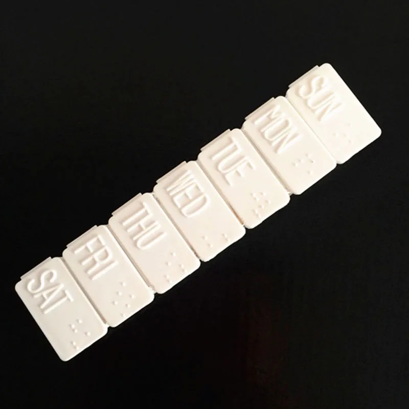 7 сеточная переносная коробка для таблеток в течение одной недели, чтобы принять средний и поздний переупаковка лекарств ранний личный домашний комплект - Цвет: pill box