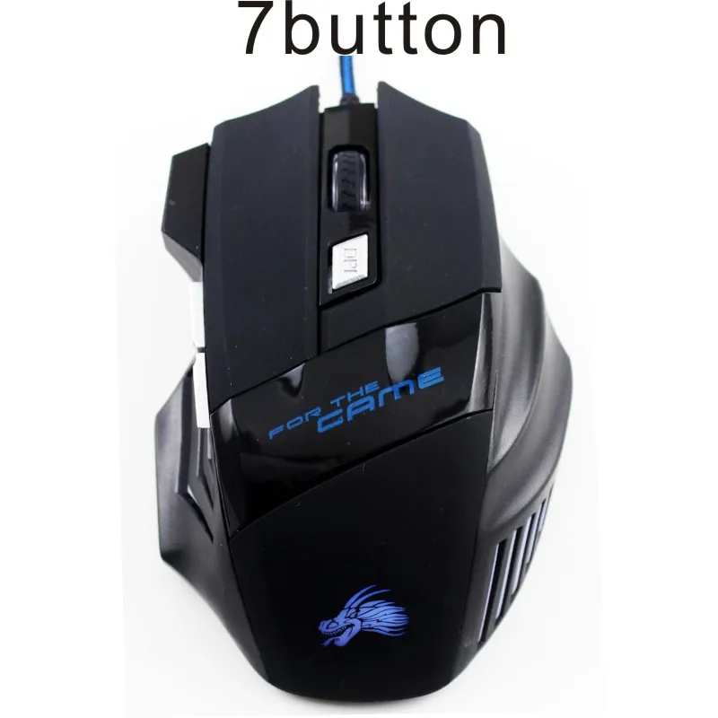 7 Button Высокое качество 5500 dpi 7 кнопочный светодиодный оптический usb-кабель игровая мышь, подходит для профессионального игрока ноутбук компьютерный кабель мышь - Цвет: 7 Button