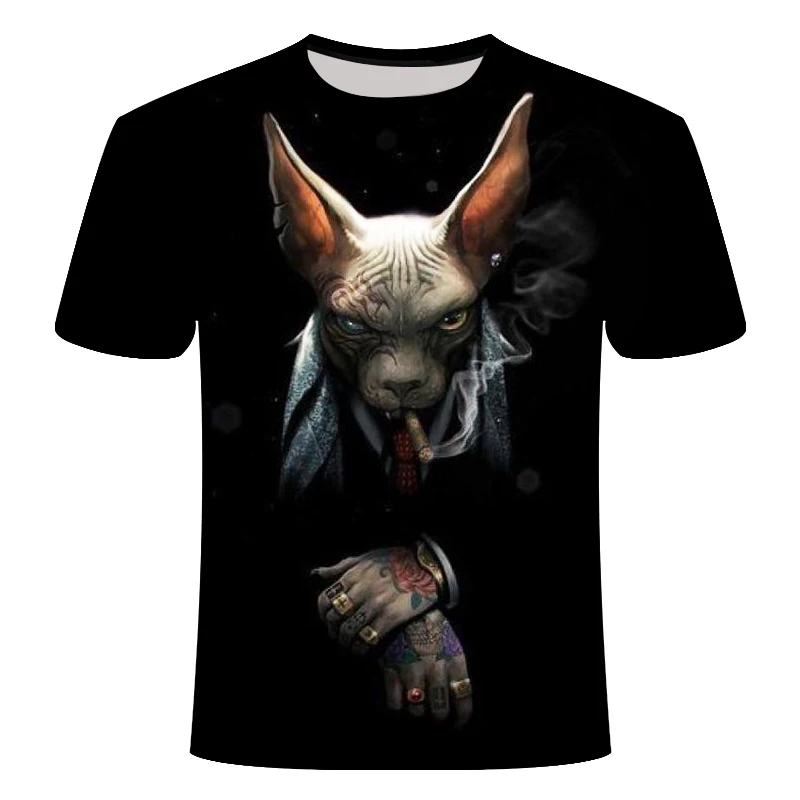 

2019 sale Spring Summer Men's T-Shirt 3D Printed Animal Monkey dog tshirt Short Sleeve Funny Design Casual O-neck Tops Tees