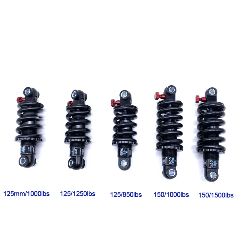 Bike Suspension Shock Absorber KS 291 R 125 150 mm Damper Adjustable Rear Shocks Downhill DH CX MTB Electric Scooter Motocycles