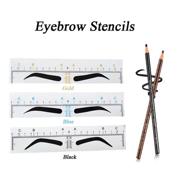 

Disposable Eyebrow Ruler and Pencils Sticker Microblading Accessories Tools Measurement Mark Permanent Makeup Tattoo Tool Kit