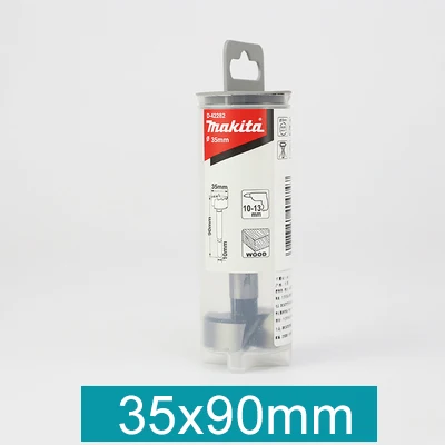 Япония Makita отверстие открывалка биты для сверла для деревообработки круглый деревообрабатывающий перфоратор для дверного замка шарнир 10~ 13 мм, электрическая дрель бит - Цвет: 35x90mm