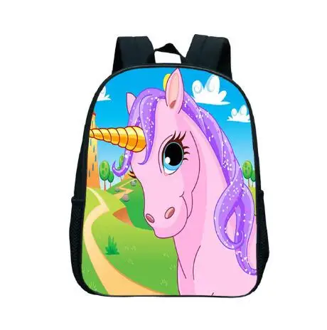 picture color Kawaii Единорог детская школьная сумка рюкзаки мультфильм малыш рюкзак для мальчиков и девочек детский сад рюкзак - Цвет: picture color