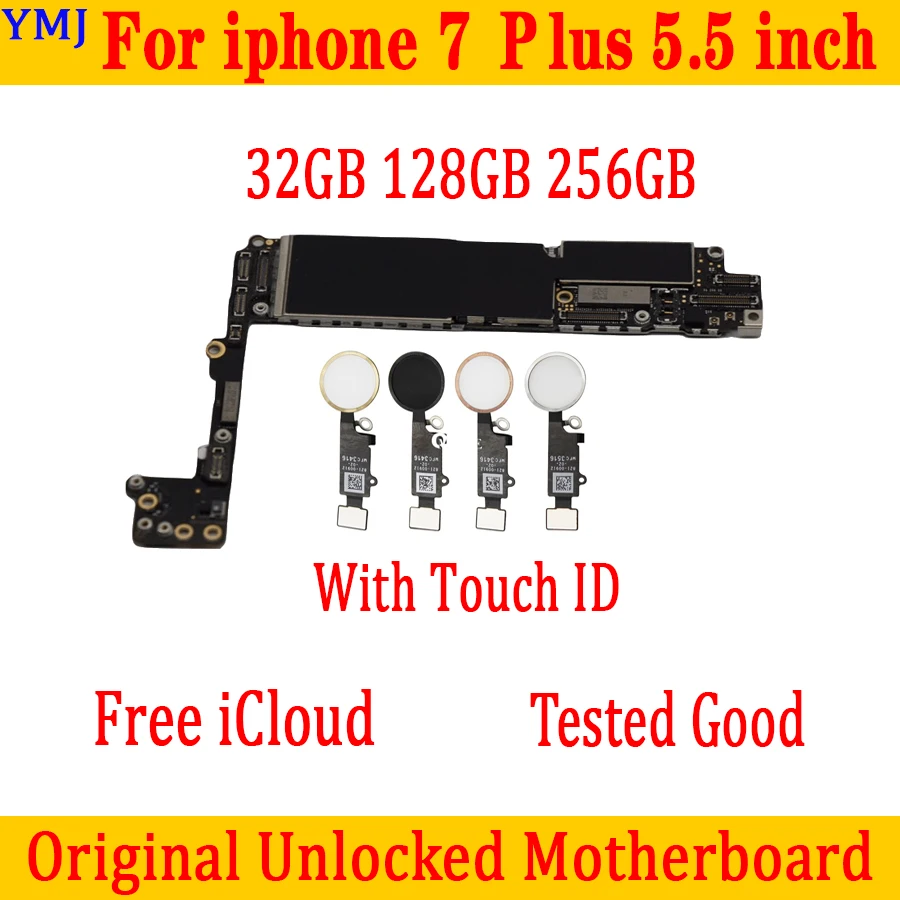 Заводская разблокированная материнская плата для iPhone 7 Plus с или без