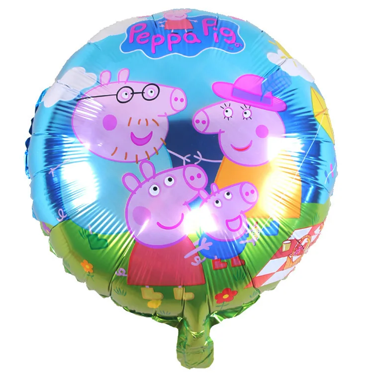 1 шт. 18 дюймов Peppa фигурка свиньи игрушки из воздушных шариков вечерние номер Dcorations Фольга шары игрушки Свинка Пеппа игрушки Пеппа Джордж подарок на день рождения
