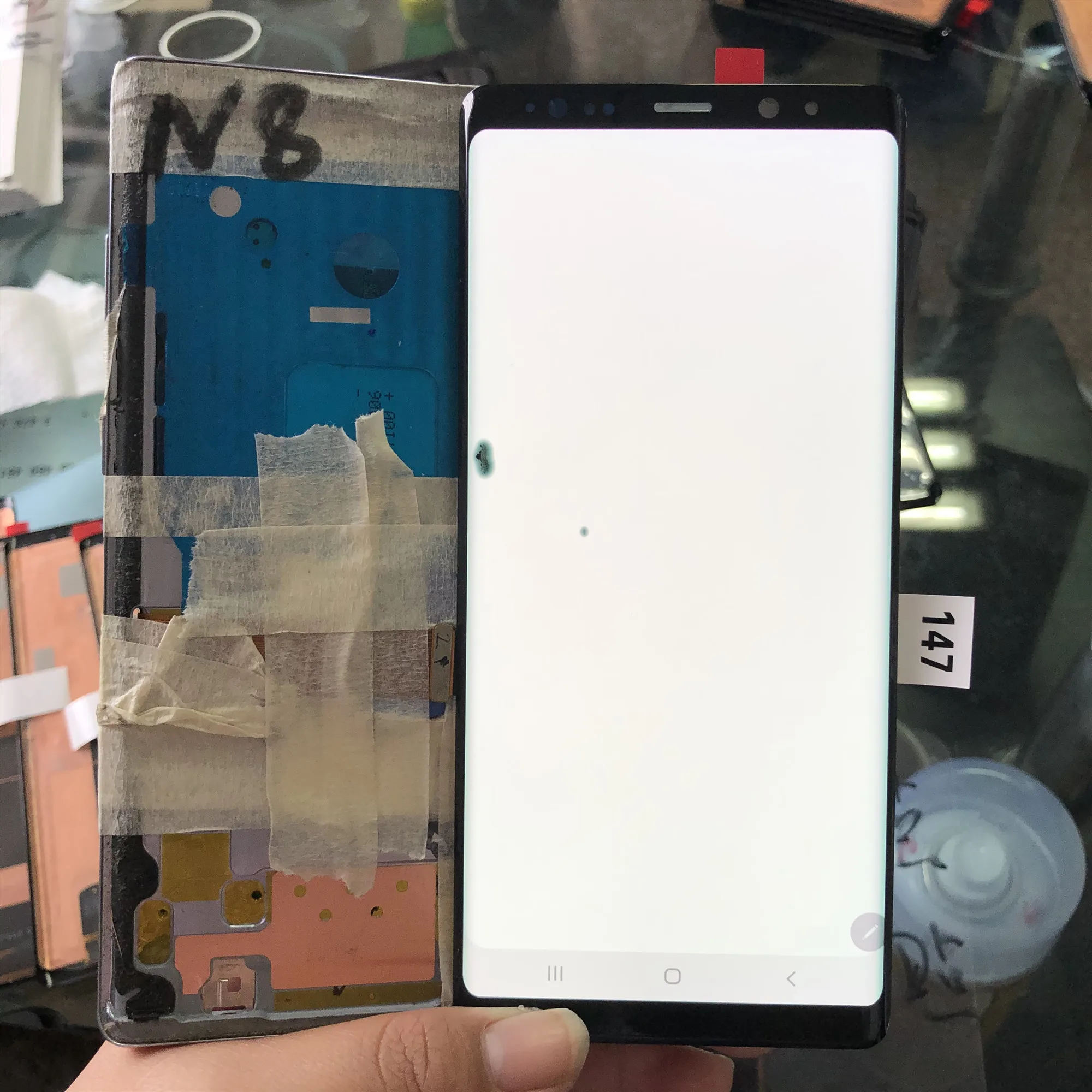 

Original AMOLED LCD For SAMSUNG Galaxy NOTE 8 LCD N950 No Frame Touch Screen Replacement Parts Dead Pixels or Burn Shadow