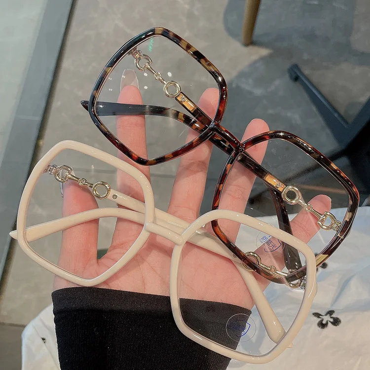Fashion Square Gläser Rahmen Frauen Übergroßen Optische Transparent Spektakel Rahmen Vintage Brillen Dekoration Gläser Brillen – Detail 4
