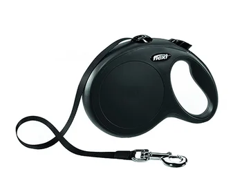 

FLEXI FLEXI CLASSIC TAPE - Flexi-belt leash for animals roulette size 5 m L Black