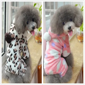 

Pajamas Pet Soft Clothing Dog Clothes Small Thicker Dogs Cotton Costume Outfits Chihuahua Autumn Winter Blue Boy Collar Perro