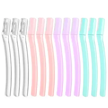 

Lurrose 12pcs Eyebrow Trimmer Portable Multi-purpose Eyebrow Razor Premium Eyebrow Trimmer for Women Ladies Girls