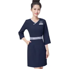 Спа массаж униформа косметолога салон красоты официантка красивая униформа женское платье медицинская одежда