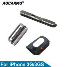 Aocarmo кнопка регулировки громкости источник энергии кнопка выключения звука для iPhone 3g 3g S черный/белый Замена