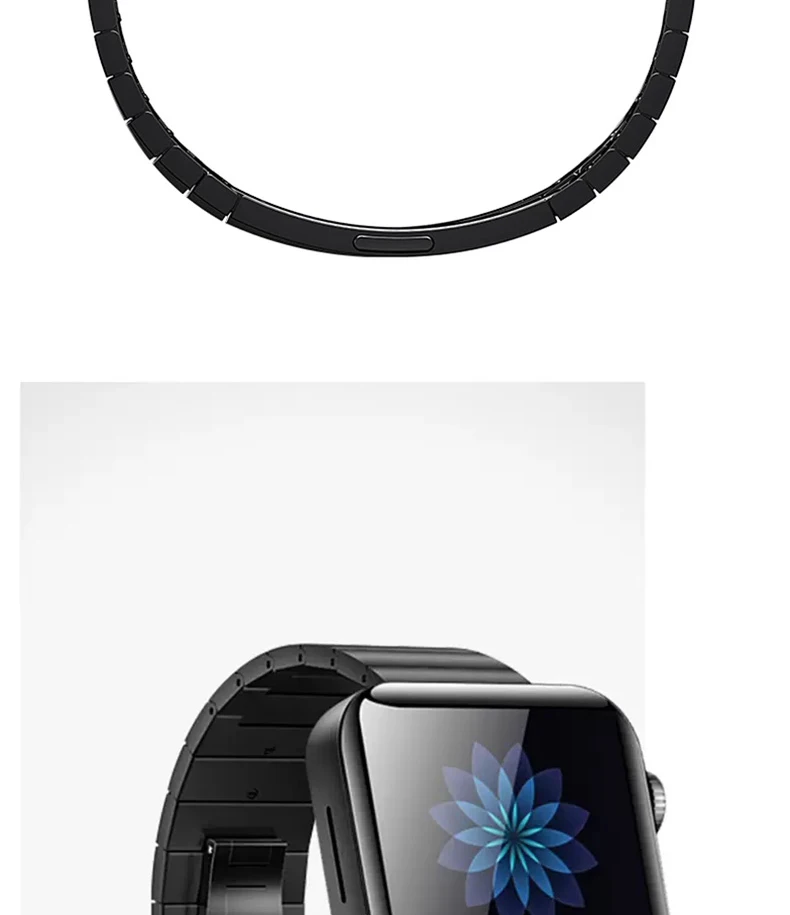 18 мм браслет из нержавеющей стали для Xiaomi smart watch Butterfly buckle Quick release сменный ремешок регулируемый размер