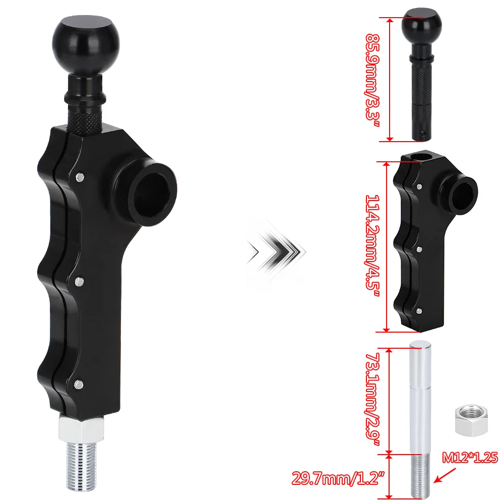 WLR-For 2008-2014 Subaru WRX Legacy Outback Legacy Forester Double Adjustable Short Throw Shifter Customizable Three Bolts