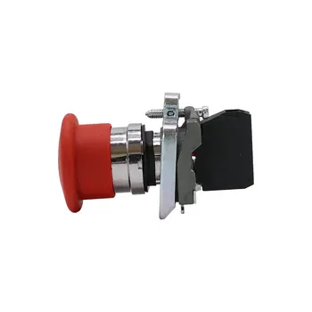 

XB4 XB4-BT42 Mushroom Head Emergency Stop Button Pull out Release SCRAM Push Button Switch