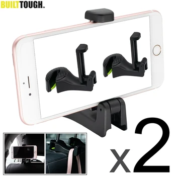 

Back Seat Hanger Headrest Hook Car Chair Hook Cell Phone Storage Holder Seat Cover Hanging Shopping Bag For VW BMW Toyota Ford
