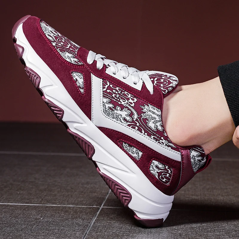 

HAROGATH Exquisite Printing Sneakers For Man New Trend Casual Shoes Men Streetwear Antiskid Mens Walking Shoes Deportivas