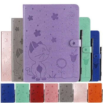 

Coque For Amazon Paperwhite Case Cartoon Cat Embossing Leather Cover For Amazon Kindle Paperwhite 1 2 3 4 6.0" eBook Cover Cases