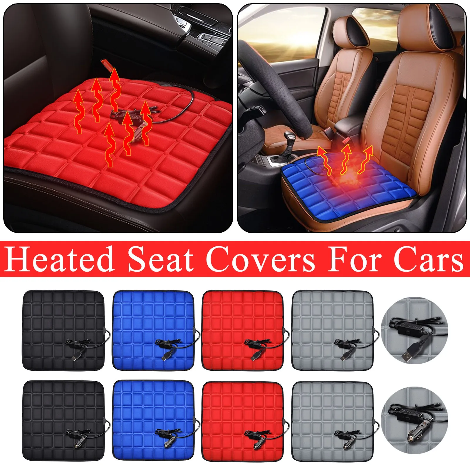 12v24vHeatedCarSeatCoverHeatingElectricCarSeatCushionHot