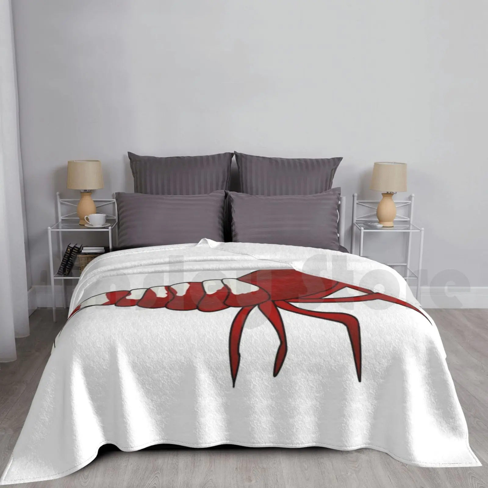 Red Pinto Shrimp Coperta Fashion Custom Red Pinto Gamberetti Gamberetti Crystal Nature Caridina Gamberetti Neocaridina