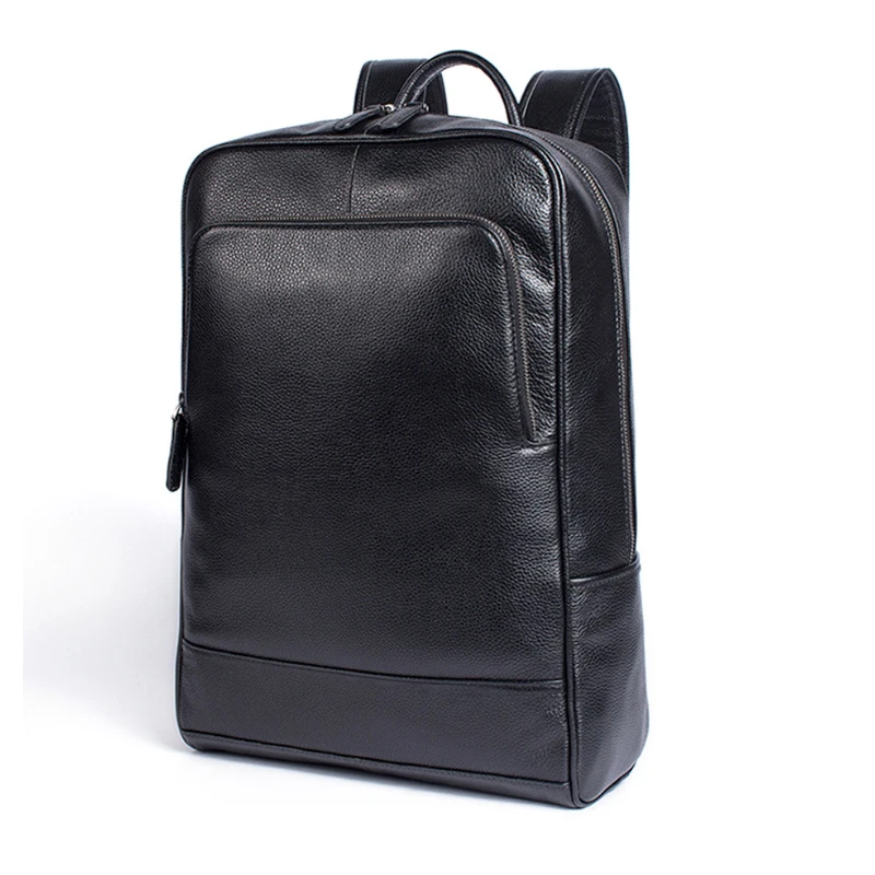 Luufan Zwart Lederen Rugzak Voor School Zachte Koeienhuid Laptop Rugzak Mannen Mannelijke Dagelijkse Woon-werkverkeer Bagpack Computer PC Schooltassen Luufan Zwart Lederen Rugzak Voor School Zachte Koeienhuid Laptop Rugzak Mannen Mannelijke Dagelijkse Woon-werkverkeer Bagpack Computer PC Schooltassen