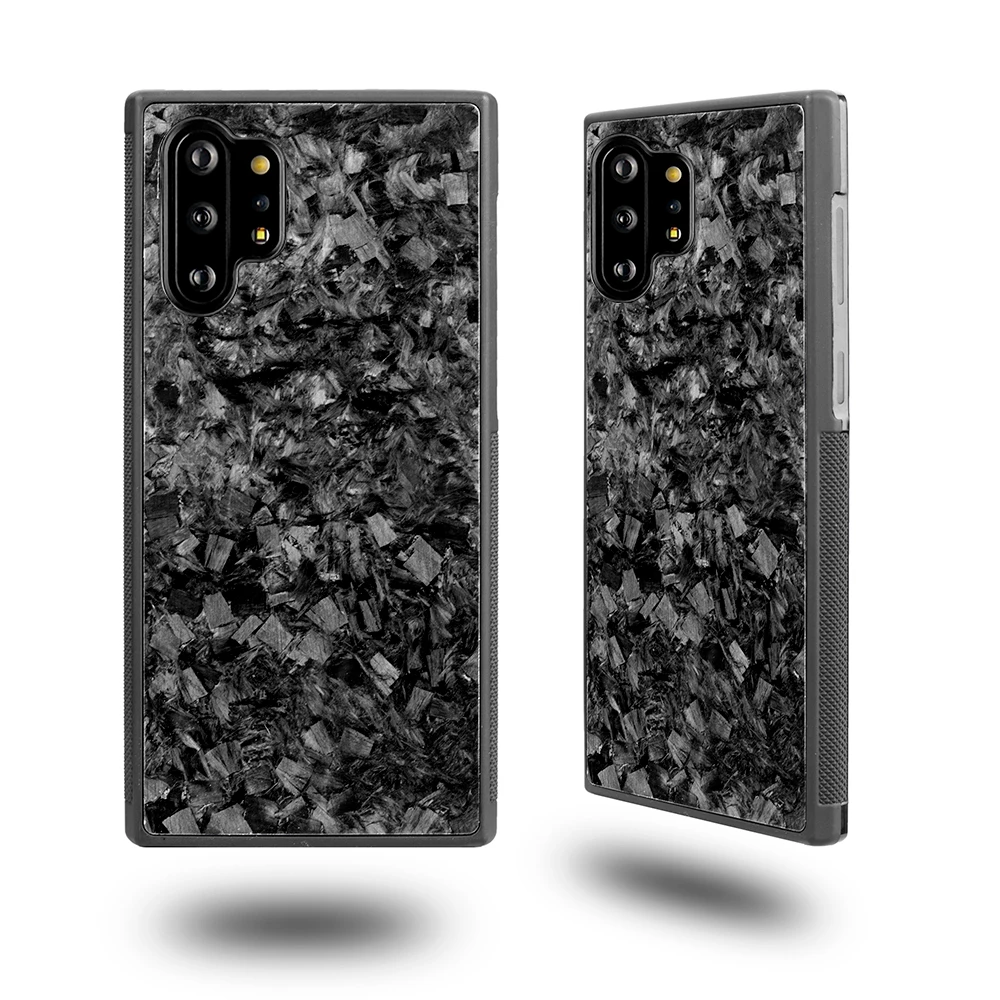 for note10P Противоскользящий чехол-накладка из настоящего кованого углеродного волокна для samsung Note 10 с мягким ТПУ чехол для телефона для samsung Galaxy Note 10Plus - Цвет: for note10P