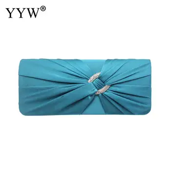 

Woman Solid Purse Wallets Casual Luxury Evening Bags 9 Color Wedding Bag Clutch Female Vintage Chain Crossbody Bags 2019 Bolsa