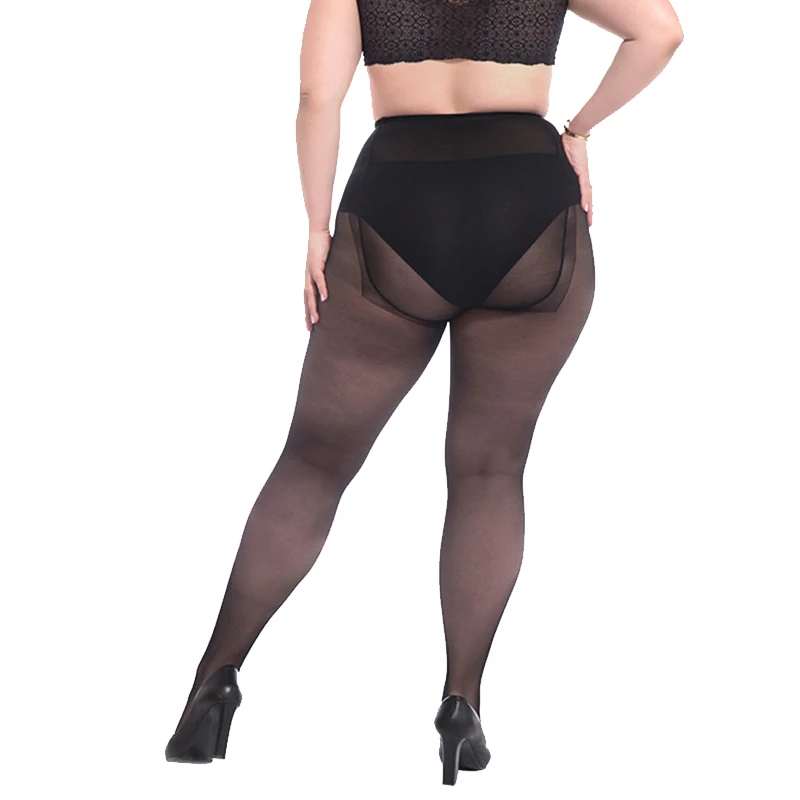 Plus Size Tights For Women - High Waist, Run-Resistant Pantyhose In 1X, 2X, 3X, 4X Sizes