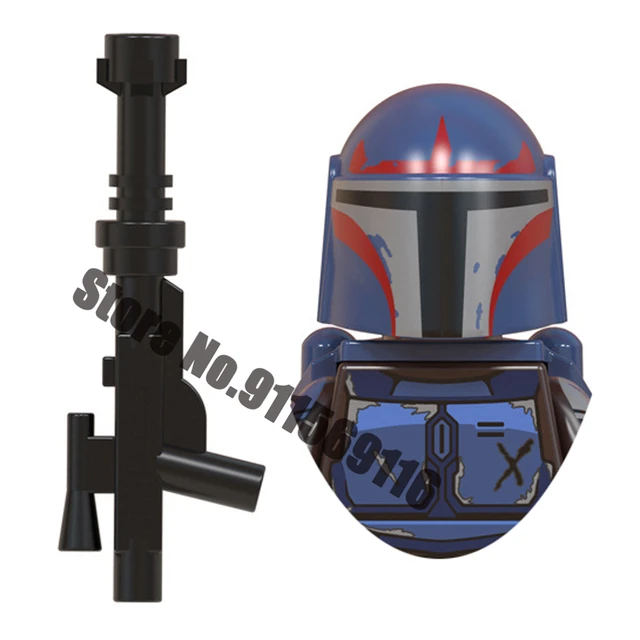 Mandalorian Building Block Jango Boba Fett Grogu Baby Yoda Pre Vizsla Bo-Katan Din Djarin Sabine Wren Star Brick Figure Wars Toy WM919