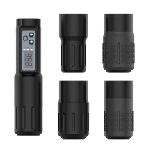 Профессиональная татуировочная машина с полой чашкой, моторная татуировочная машина, Беспроводная мини-татуировочная ручка с аккумулятором, 2000ма, емкость батареи, алюминий