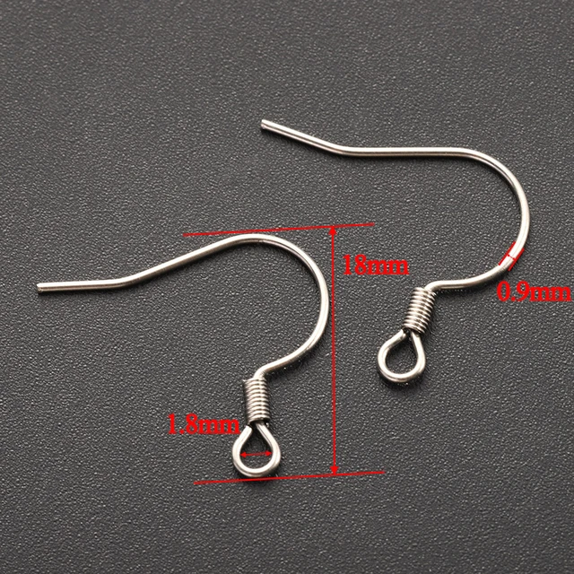 Eastern Findingsstainless Steel Earring Hooks 18mm - 100pcs