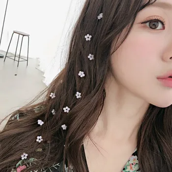 

Sweet Lady Invisible Flowers Comb Long Hair Braided Hairdress Streamline Hairpin Headdress Headwear Hair Styling Decor Accessory