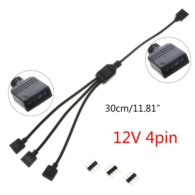 12V 4Pin AURA RGB удлинитель адаптер кабель материнская плата для Разъем разветвитель