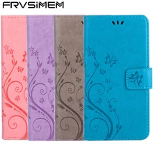 Кожаный чехол-книжка с бабочкой и цветами для iphone 11 Pro XS Max XR XsMAX X 10 5 5S SE 6 6s 7 Plus 8 plus, мягкий чехол-кошелек для телефона