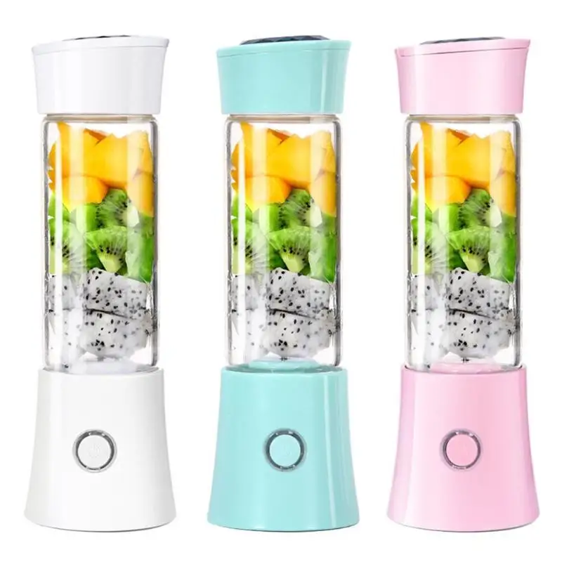 

Multi-function Portable Stainless Steel Six-blade Automatic Mini Fruit Juicer Rechargeable Electric Juice Blender Machine
